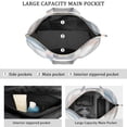 thumbnail image 3 of 22 Inch Oversized Travel Bag Lightweight Canvas Weekender Duffel with Multi Pockets, Colorful Pop Pattern, 3 of 5