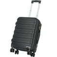 thumbnail image 3 of ZENY 11.00" Teen Hardside Expandable Lightweight Luggage, Black, 3 of 9