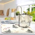 thumbnail image 5 of Mushroom Fern Leaves Berry Dish Drying Mats Kitchen Mat Microfiber Counter Absorbent Dish Pad Drainer Rack 18"x24", 5 of 7