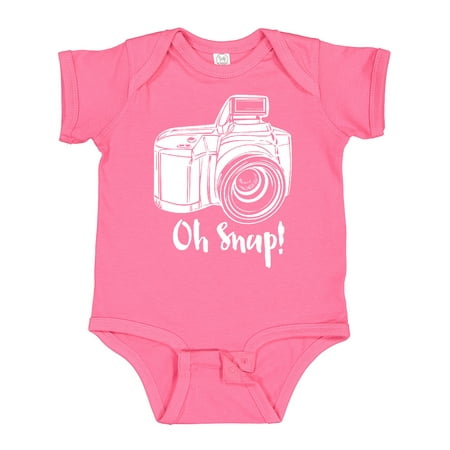 

Inktastic Camera Oh Snap Gift Baby Boy or Baby Girl Bodysuit
