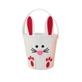 thumbnail image 2 of Linnome Easter Decor Non-Woven Bunny Candy Bucket Egg Portable Pail Storage Basket Gift Bin for Party Festival Decor, 2 of 6