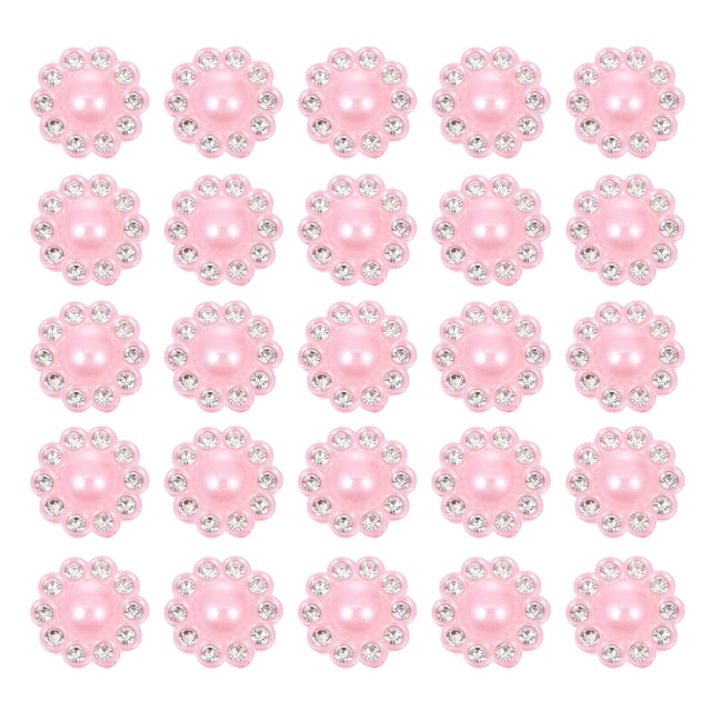 MasteelfCA 50Pcs Decorative Buttons DIY Handicraft Buttons Diamond-studded Buttons