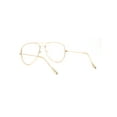thumbnail image 4 of SA106 Classic Wire Rim Tear Drop Shape Pilot Clear Lens Eye Glasses Gold, 4 of 4