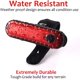 thumbnail image 5 of Luz LED para bicicleta recargable por USB de 4 piezas, luz delantera y trasera impermeable para bicicleta, faro y luz trasera, 4 cables USB incluidos, 5 of 5