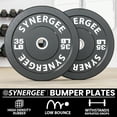 thumbnail image 2 of Synergee Disques Pare-Chocs Disques de Poids Entraînement de Conditionnement de Force Musculation 35 Lb Paire, 2 of 6