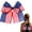 B, variant on 1Pc Bow 4Th Of July Bow Plastic For Front Door Porch (I)