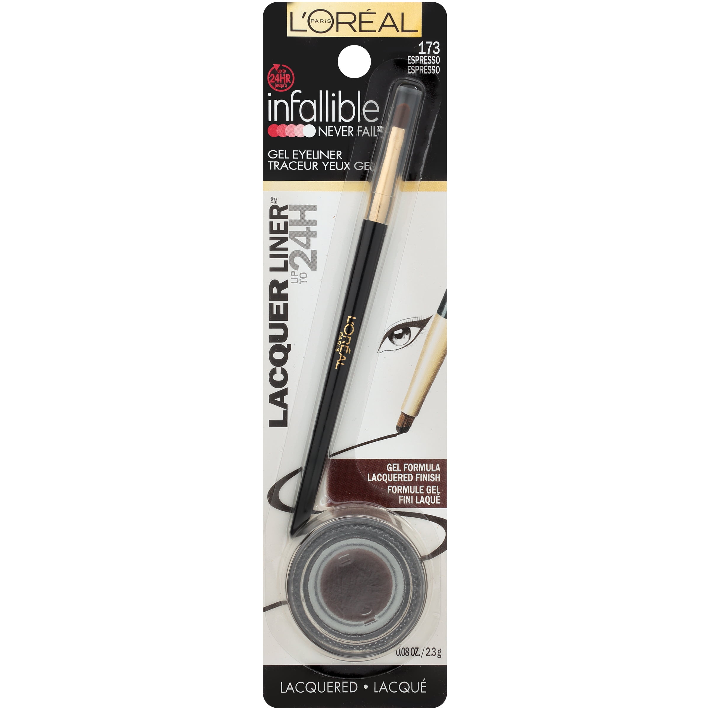 L'Oreal Paris Infallible Lacquer Eyeliner, Espresso Walmart.com