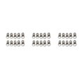 thumbnail image 2 of Destyer 10PCS Forme de Boucle en Alliage de Zinc Robuste Ancres Bagues Usure Résistance Solide Couleur Fixation Boucles Sac Chaussures Photo Noir 3Set, 2 of 6