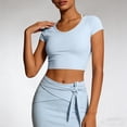 thumbnail image 2 of Jacenvly Hauts pour Femmes Tendance Liquidation Chandail à Manches Longues Respirant Séchage Rapide Entraînement Randonnée Hauts pour Femmes Hauts pour Femmes Liquidation, 2 of 6