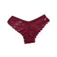 thumbnail image 6 of Fewfanhot Women Lace Hipster Underwear 3 Pack, Mid‑Rise Stretch Ladies Panties, Breathable Daily Wear Underpants for Women, 6 of 8