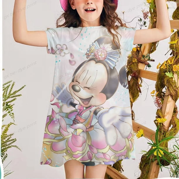 Vestidos infantiles de princesas de Disney para niñas, cumpleaños, Pascua, Cosplay, vestido de ratón, disfraz de chico, ropa para niñas pequeñas, 2-12T Wea3T Gao Jinjia LED