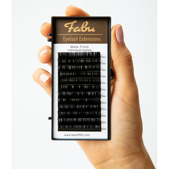 Individual Eyelash Extensions 0.12, D Curl, Single Length Tray (14mm)