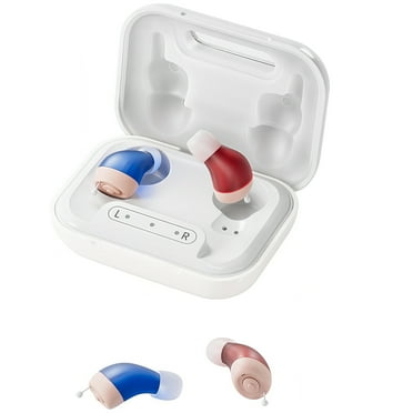 iadr Hearing Aids for Seniors Rechargeable with Noise Cancelling, Adults Hearing Amplifiers for Hearing Loss, Hearing Amplifiers with Magnetic Charging Case,Beige(A49)