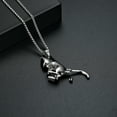 thumbnail image 6 of Personalize Stainless Steel Cute Cat Urn Pendant Necklace for Cremation Ashes Holder Necklace for Ashes Pet Memorial Jewelry, 6 of 8