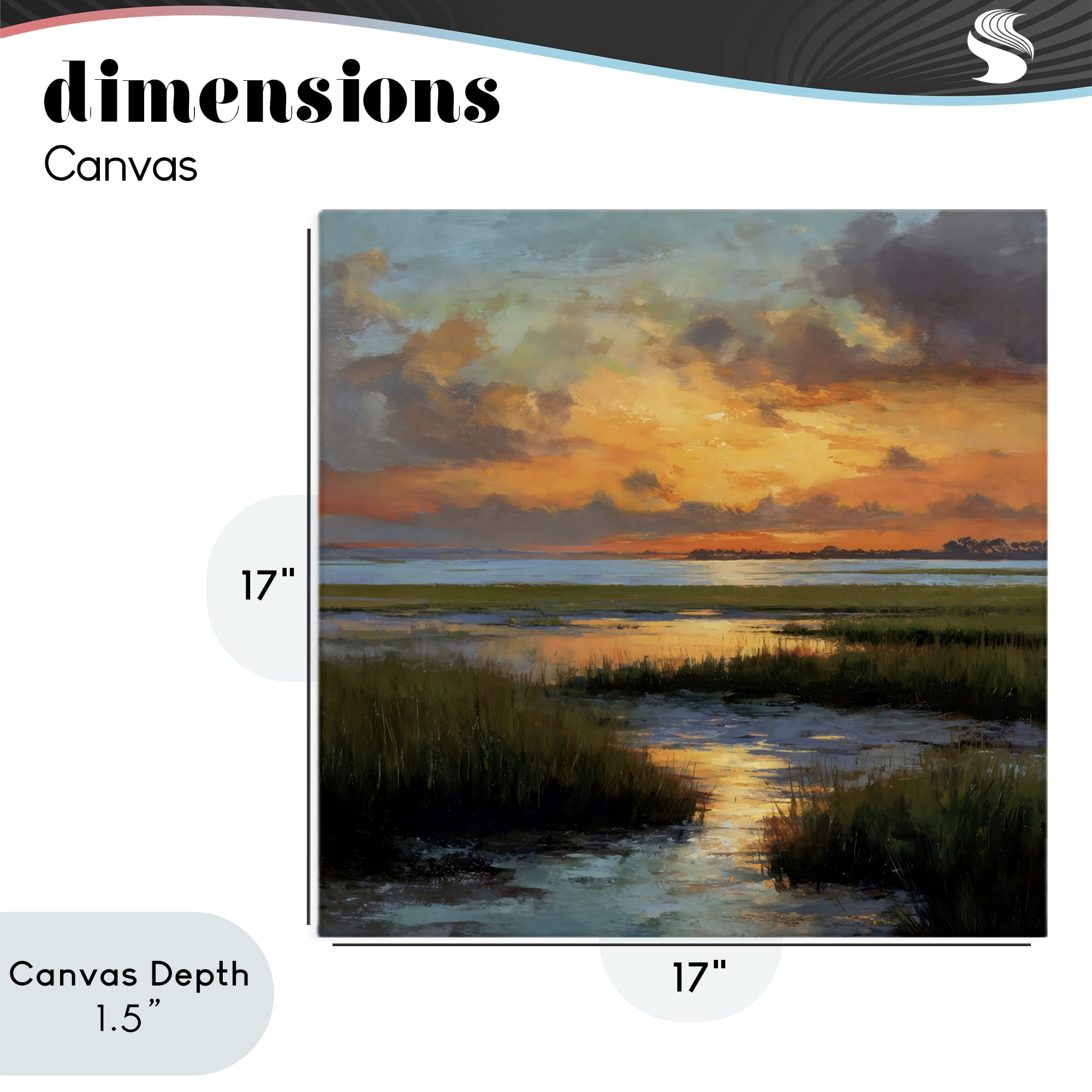 Stupell Industries Evening Marshland Glow Canvas Wall Art, design by Petal Prints Design