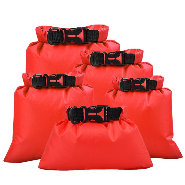 5 Pcs Outdoor Waterproof Storage Bags Dry Sacks Smartphone Camera Storage Bags for Drifting Water Sports