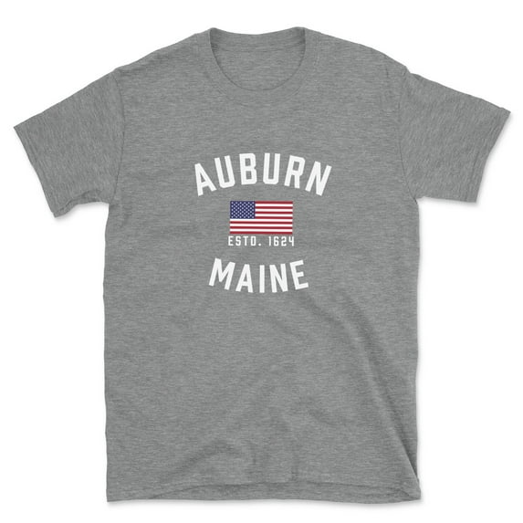 Auburn Maine Patriot Men's Cotton T-Shirt