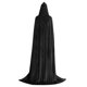 thumbnail image 5 of Yuarrent Disfraces de Halloween Disfraces Adultos Unisex Túnica con capucha Capa larga Cape Hood Kits de decoración para fiestas negro S Yuarrent JJ25622-01, 5 of 6