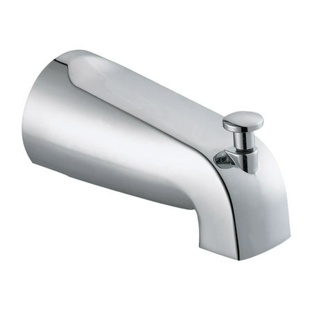- Design House 522912 Slip-on Tub Pull-up 5-Inch Diverter Spout, Polished Chrome