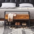 thumbnail image 2 of Banco de Zapatos Madera,Taburete de Cama,Banco de Entrada con Caja de Almacenamiento Abatible HOMEMAKE FURNITURE Vintage, 2 of 6