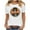 A29 White, variant on Womens Jack-o'-lantern Face Halloween T-Shirt Funny Pumpkin Graphic Print Crew Neck Short Sleeve Soft Cotton Casual holiday Outfit