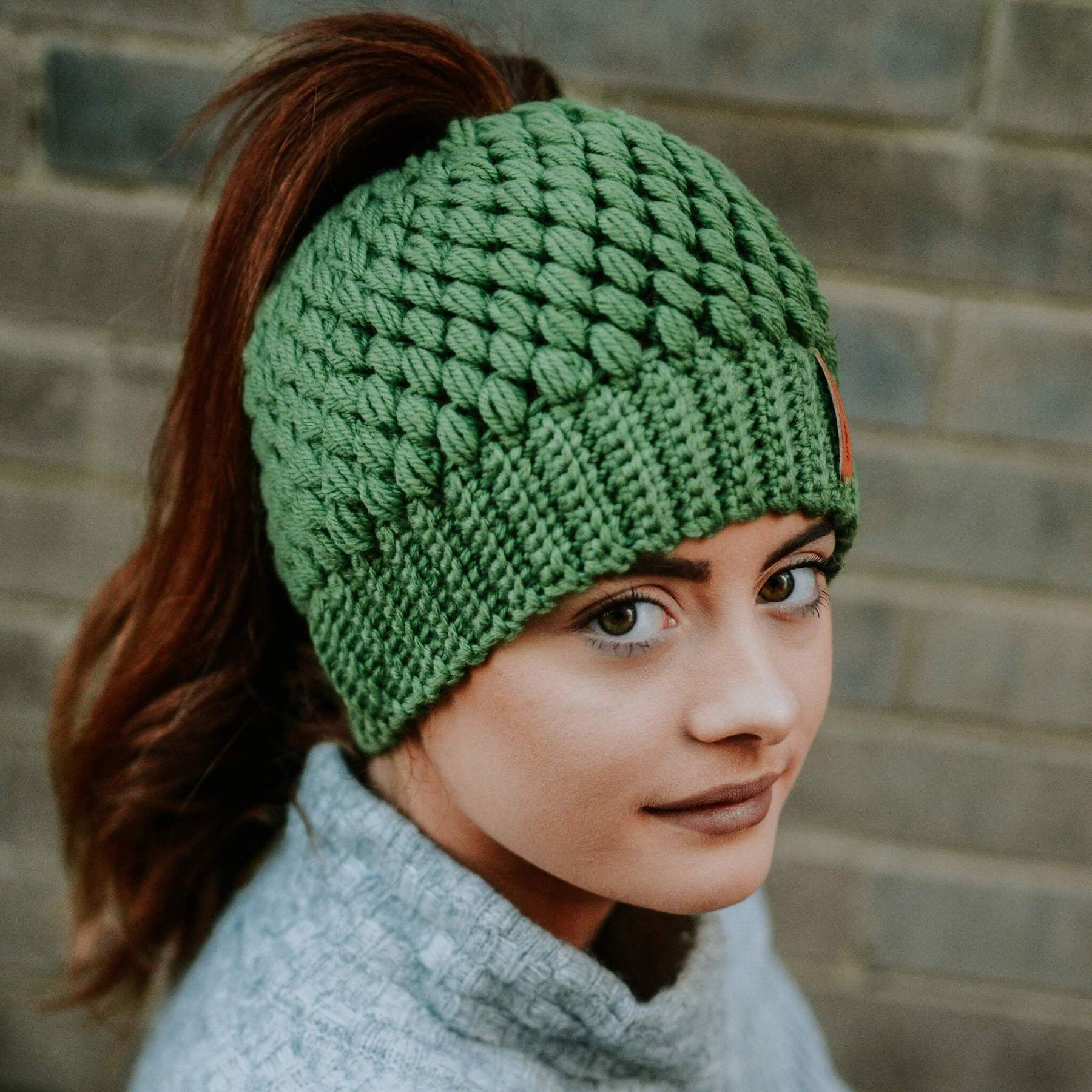 Hand crochet slouchy purple green beanie hat,green hat for women,handmade beanie hat,winter chunky knit hat,chunky knit beanie,slouchy hat