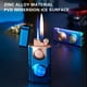 Aqestyerly Maison Essentials Double Flamme Briquet avec Led Lumière Bleue Réservoir Visible, Créatif Coupe-Vent Torche à Gaz Briquet, Double Feu Butane Briquet avec une Boîte de Cadeaux, Cadeaux pour les Hommes Dégagement Appartement – image 4 sur 7