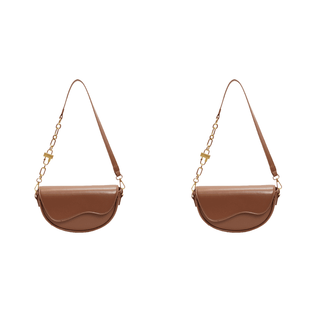 Bolso Hombro para Mujer Cruzado PU (marrón)