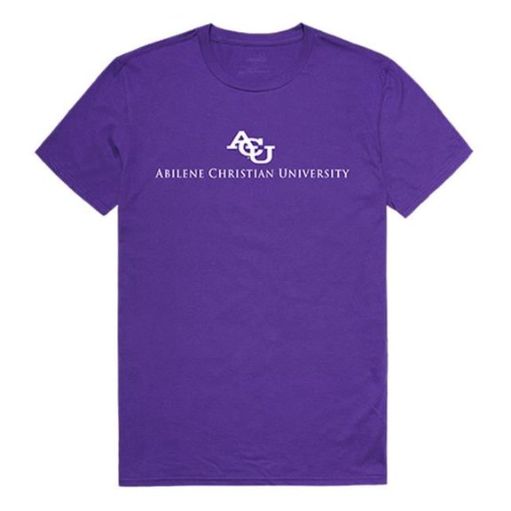 W Republic 516-257-328-04 Abilene Christian University Men Institutional T-Shirt, Purple - Extra Large