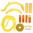 thumbnail image 2 of Scooter Accessories Set, Strong Toughness Handbrake Silicone Cover Front Mudguard Brake Concealing Line Electric Scooter Accessories  For Replacement Yellow, 2 of 8