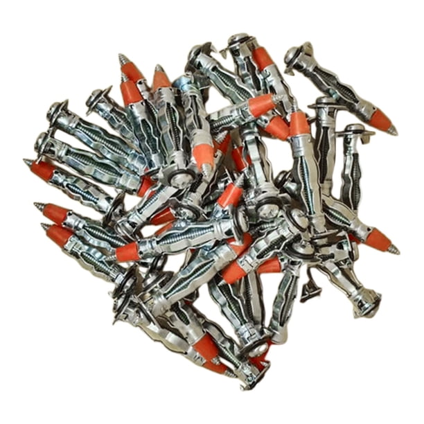 50x tornillo de fijación de instalación, herramienta de tuerca de remache, tornillos, Hardware de sujeción, enchufe de expansión de fácil aplicación p 35mm Macarena Tornillos de tapón para placas de yeso