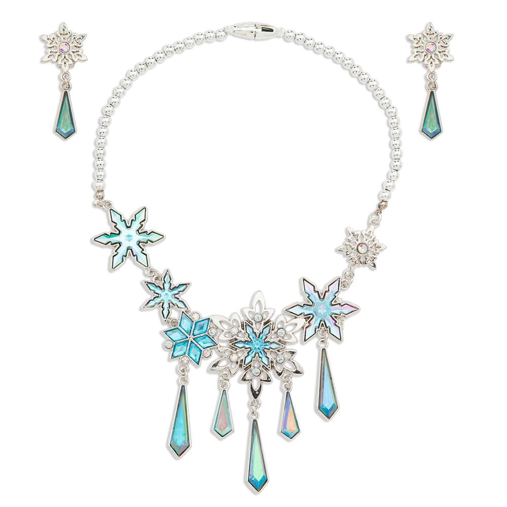 Frozen Elsa Jewelry Necklace \u0026 Earrings 