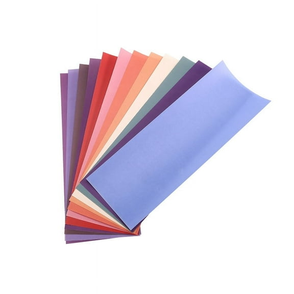 12 Pcs 12X4.5Inch Solid Color Sublimation Transfer Sheets for Tumbler -Shirts Mugs DIY y14116