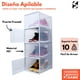 thumbnail image 5 of Box Set de 8 Cajas Para Zapatos Sneakers Transparentes Apilables Apertura Frontal Resistente Durable | Organizador de Zapatos Soporta 10Kg | Cajas para Tenis, 5 of 9