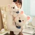 thumbnail image 4 of Precioso perro de peluche, juguete de peluche, bonito cachorro de West Highland Terrier de imitación, muñeco tranquilizador para bebé, almohada, regalos de cumpleaños, 4 of 5
