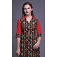 thumbnail image 5 of Bimba Rayon Straight Long Tunic Dresses For Women Printed Indian Clothing, 5 of 6