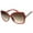 Red-Silver / Lavender, variant on sunglassLA Female Women's Oversize Metal Temple Accent Gradient Lens Butterfly Sunglasses 62mm (Creme-Gold / Amber) - 62mm