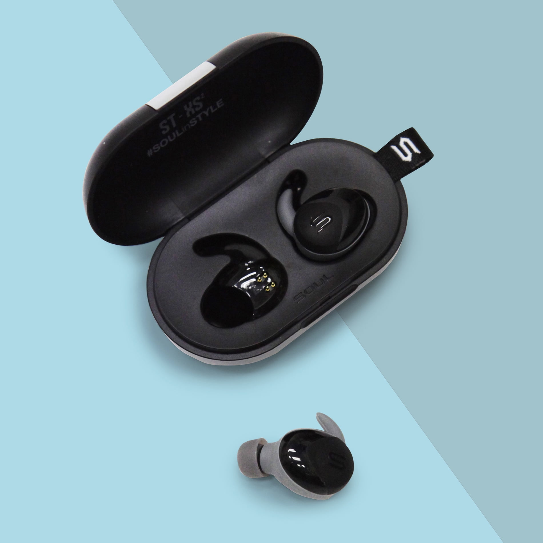 SOUL 完全ワイヤレスイヤホン ST-XS2 BLACK Soul Electronics ST-XS2 True Wireless Earphones with Ergonomic C