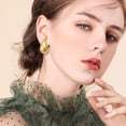 thumbnail image 5 of Hoop Earrings for Women, 18K Gold Plated Lightweight Hypoallergenic Chunky Open Hoops Jewelry for Gift, 5 of 6