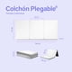 thumbnail image 3 of Colchón Individual ColorDreams Colchoneta Plegable Con Maleta 80 cm Blanco Individual, 3 of 9