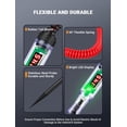 thumbnail image 3 of Test Light Automotive 5-90V Digital LED Light Tester with Voltage Display, Voltage Test Pen with Extended Spring Wire & Stainless Steel Probe, Circuit Tester for Car, RV, Fuse Voltage Systems,RED, 3 of 7