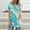 Green, variant on Women Short Sleeve Thin section Sets Leisure Printed Loose Christmas gift Fashion Trendy Lining Durable Loose Fitting Short Sleeve Blue Sexy Lining Size 2XL