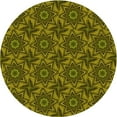 thumbnail image 1 of Ahgly Company Machine Washable Indoor Round Transitional Chocolate Brown Area Rugs, 8' Round, 1 of 7