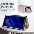 thumbnail image 3 of Funda tipo cartera para Huawei P30 Pro con tarjetero y correa para el hombro para mujer p202411261300, 3 of 5