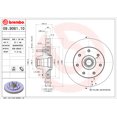thumbnail image 2 of Brembo Brake Rotor 09906110C02 Vented; One Piece Design; Wheel Bolt Pattern 7 x 150 Millimeter; 180.5 Millimeter Hat Inside Diameter; 86.7 Millimeter Hub Diameter; Gray Cast Iron; Single, 2 of 2