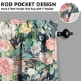 thumbnail image 5 of Kitchen Curtains and Valance Set 36 Inch Tier Pioneer Colorful Floral 3 Pieces Set Dining Room Small Curtain Drapes Cafe Curtains Valance for Home Decor Rod Pocket, 5 of 6
