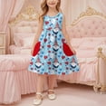 thumbnail image 5 of ZACPNCV 4th of July Toddler Girl Outfit Fourth of July USA Dress Kids Little Girl Independence Day Clothes Blue 13-14 Years, 5 of 7