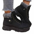 thumbnail image 5 of Women's Boots Winter Boots Insulated Lace Up Outdoor Comfortable Traction Durable Sole Warm Cold Weather Footwear for Ladies, 5 of 9
