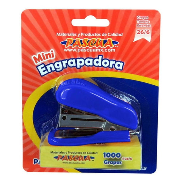 Engrapadora Mini AleJaz Estándar 26/6 Color al azar Con Grapas Incluidas