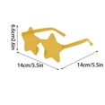 thumbnail image 3 of YOHAVEN Star Rimless Sunglasses UV400 Party Glasses Tinted Color Shades for Women Men Wedding Dance Birthday Festival Halloween Party Photo Props Summer Accessories, 3 of 5